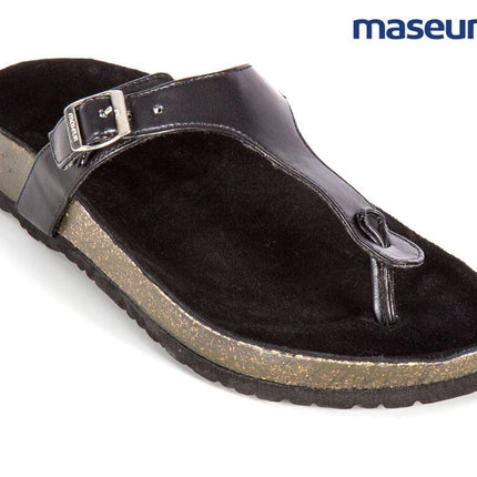 Maseur Women's Soothing Comfort Massage Sandal - Black - OhYouLuckyDuck.com.au