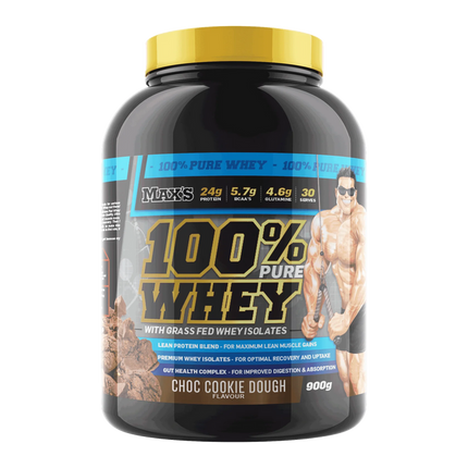 Max's 100% Whey Choc Cookie Dough 900G