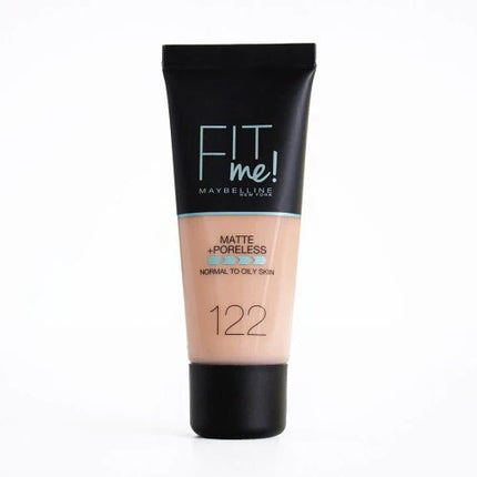 Maybelline Fit Me! Matte Poreless Foundation #122 Creamy Beige 1 oz. - OhYouLuckyDuck.com.au