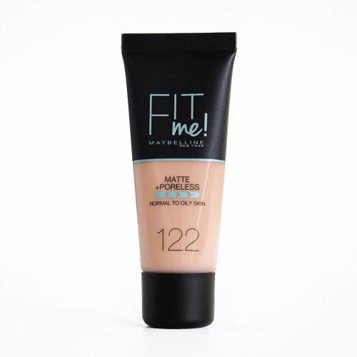 Maybelline Fit Me! Matte Poreless Foundation #122 Creamy Beige 1 oz. - OhYouLuckyDuck.com.au