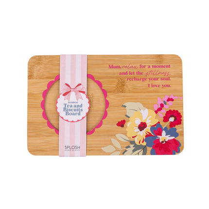 Splosh Mother's Day Tea and Biscuits Serving Board 23cm