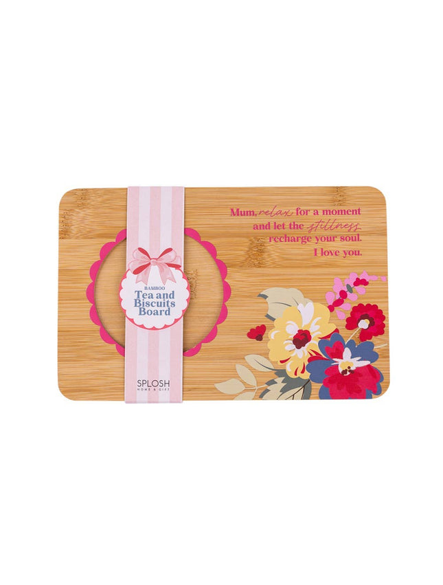 Splosh Mother's Day Tea and Biscuits Serving Board 23cm