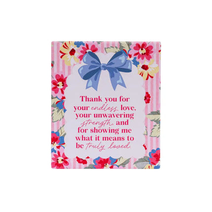 Splosh Mothers Day Thank You Verse Ceramic Keepsake 12 x 14 cm