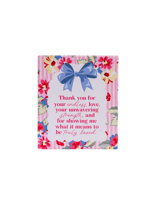 Splosh Mothers Day Thank You Verse Ceramic Keepsake 12 x 14 cm