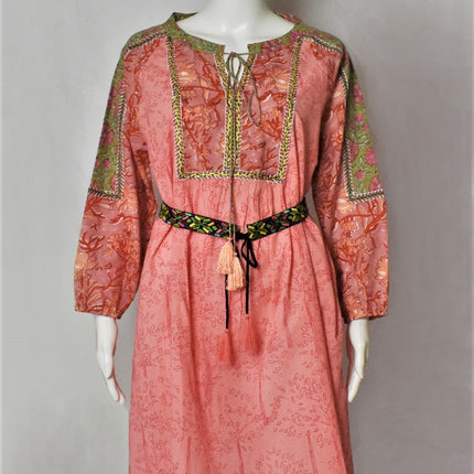 Zoha Online Meadow Patch Dress Peach Pink