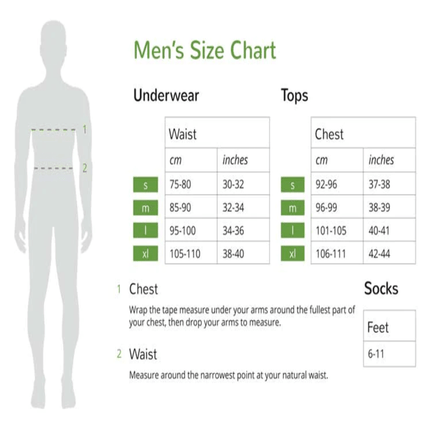 Boody Men's Boxers Charcoal Medium