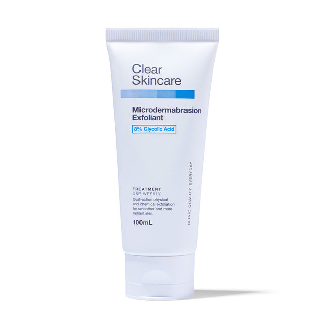 Clear Skincare Microdermabrasion Exfoliant With 8 Percent Glycolic Acid 100ML