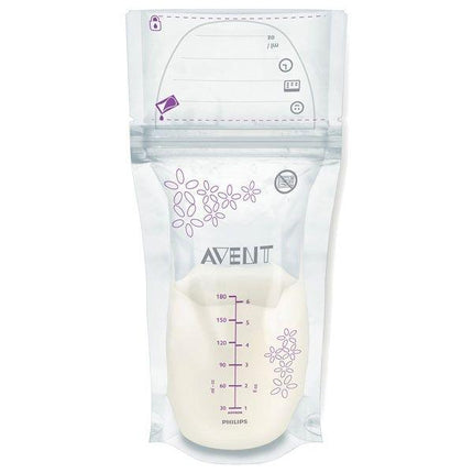 Avent Breast Milk Storage Bag 180ml 25Pack - OhYouLuckyDuck.com.au