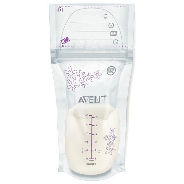 Avent Breast Milk Storage Bag 180ml 25Pack - OhYouLuckyDuck.com.au