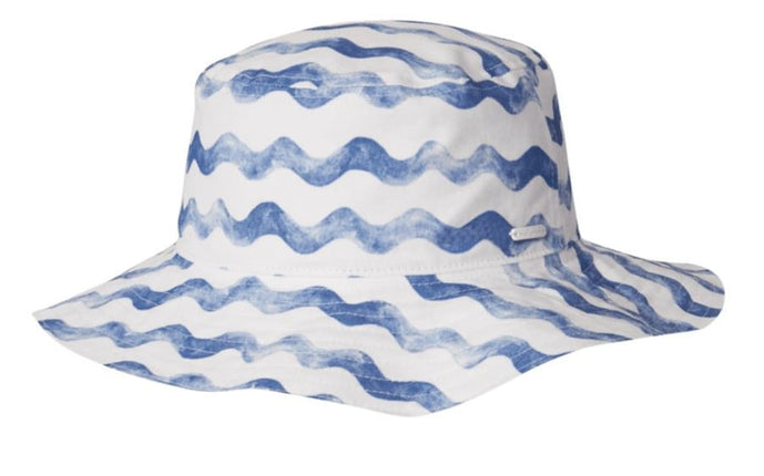 Millymook The Surfboard Warehouse Girls Floppy Tathra Sun Hat Blue Large