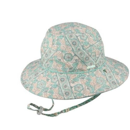 Millymook Girls Wide Brim Liliana Mint Sun Hat Small