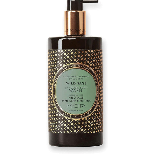 MOR Emporium Classics Hand & Body Wash Wild Sage 500ML