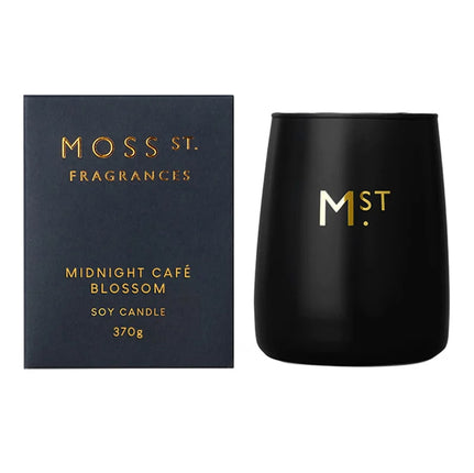 Moss St Large Candle Midnight Cafe Blossom 370G