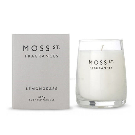Moss St Fragrances Lemongrass Scented Soy Candle 320G