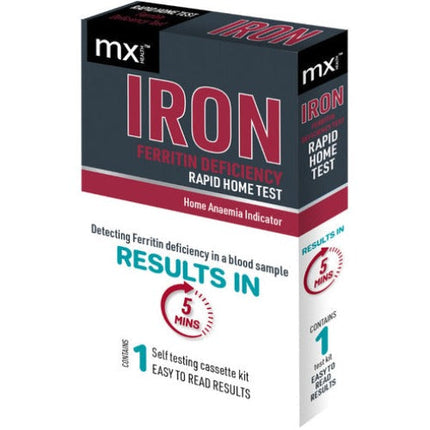 Mx Health Ferritin (Iron) Rapid Test Cassette - OhYouLuckyDuck.com.au