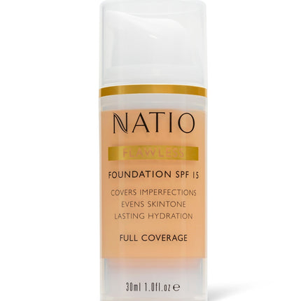Natio Flawless Foundation SPF Light Honey - OhYouLuckyDuck.com.au