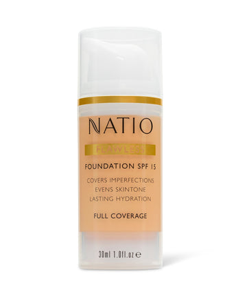 Natio Flawless Foundation SPF Light Honey - OhYouLuckyDuck.com.au