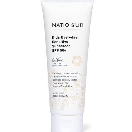Natio Sun Kids Everyday Sensitive Sunscreen Spf 50+ 100Ml