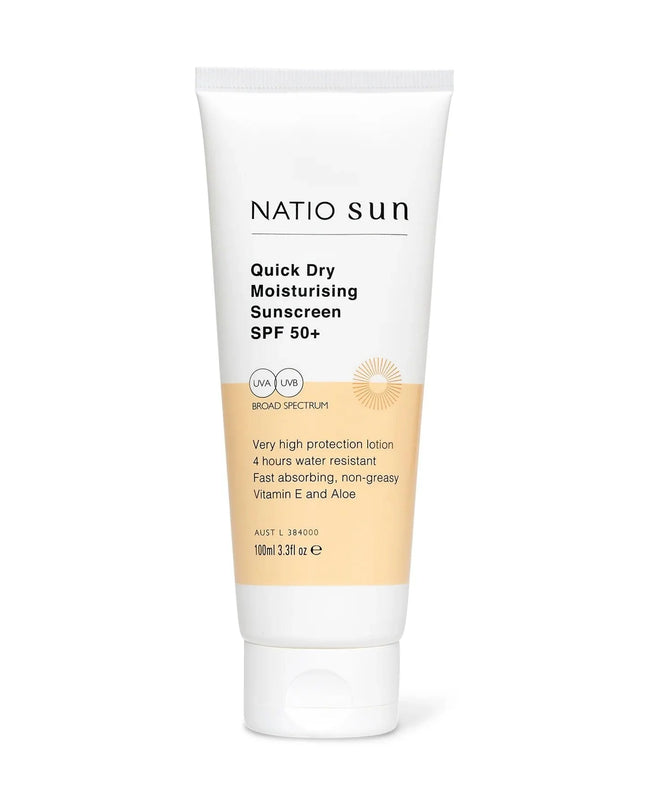 Natio Quick Dry Moisturising Sunscreen SPF50+ 100ML