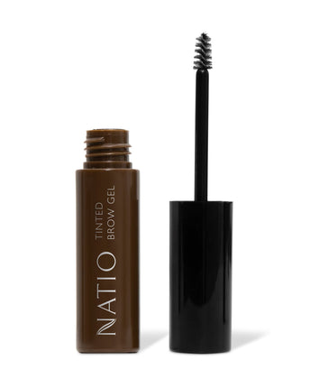 Natio Tinted Brow Gel Dark Brown 8ML - OhYouLuckyDuck.com.au