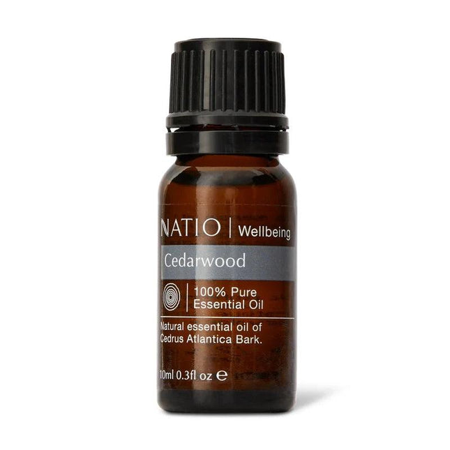 Natio Wellbeing Pure Essential Oil Cedarwood 10mL - OhYouLuckyDuck.com.au