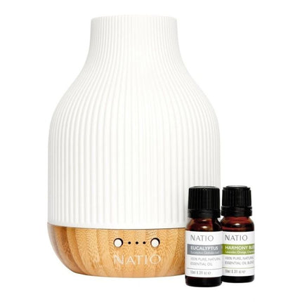Natio Harmony Essential Oil Diffuser Gift Set White