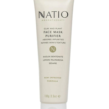 Natio Clay and Plant Face Mask Purifier 100g - OhYouLuckyDuck.com.au