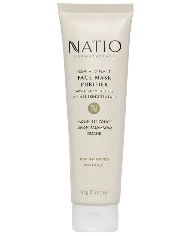 Natio Clay and Plant Face Mask Purifier 100g - OhYouLuckyDuck.com.au