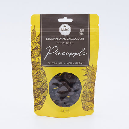 Naked Chocolate Co Freeze Dried Pineapple in Dark Chocolate 100g