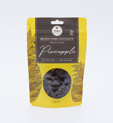 Naked Chocolate Co Freeze Dried Pineapple in Dark Chocolate 100g
