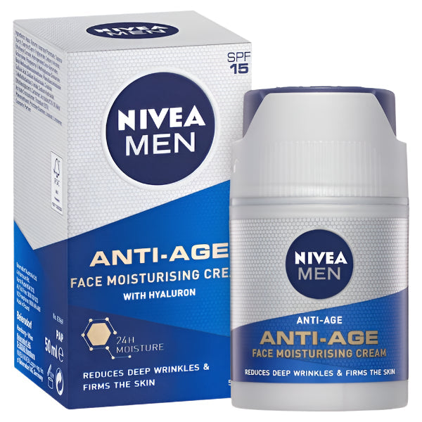 Nivea Men Anti-Age Hyaluron Face Moisturising Cream Spf15 50ML