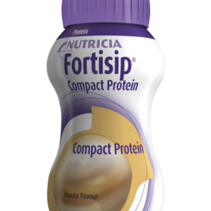 Nutricia Fortisip Compact Protein Mocha Nutritional Supplement Drink 4 x 125ML