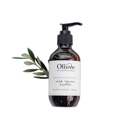 Olieve and Olie Hand and Body Cream Wild Lemon Myrtle 200ML