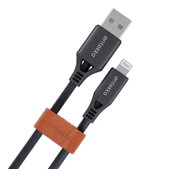 Ontekka Lightning to USB A Cable Grey 1.2 Metre