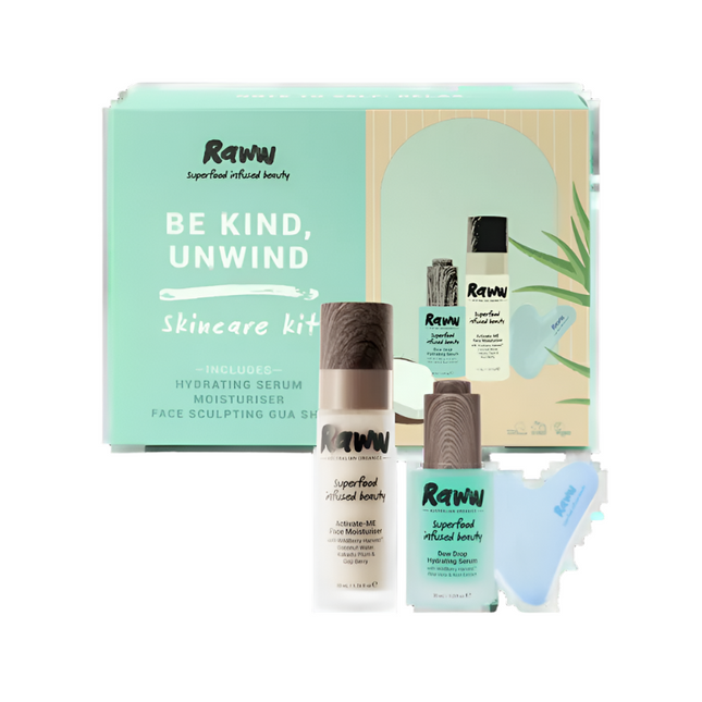Raww Be Kind Unwind Skincare Kit