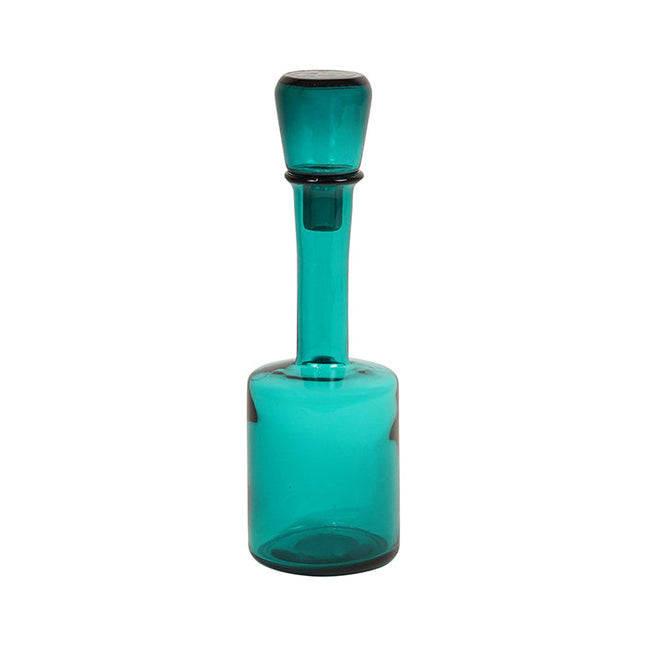 Bastille Glass Bottle Turquoise Med