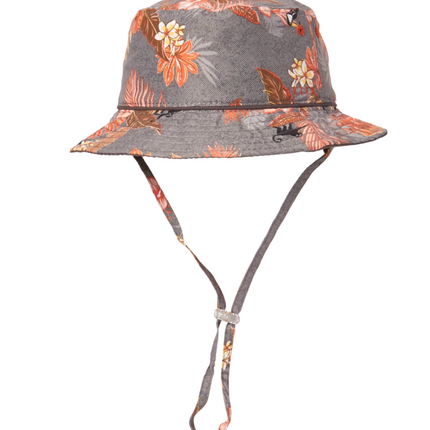 Kooringal Boys Bucket Hat Trey Charcoal Large