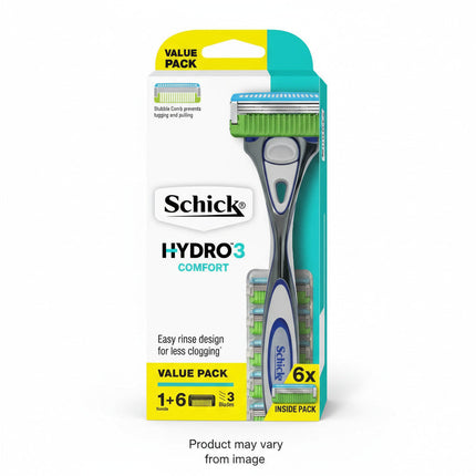 Schick Hydro 3 Razor Kit +6 Value Pack