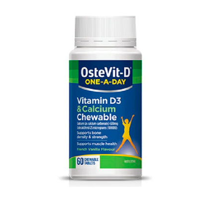Ostelin Vitamin D3 and Calcium Chewable Tablets 60 Count