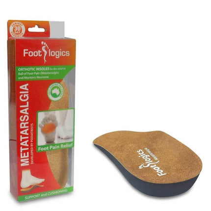 Footlogics Metatarsalgia Insoles 3/4 Length Large