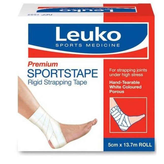 Leuko Sports Tape White 5cmx13.7m - OhYouLuckyDuck.com.au