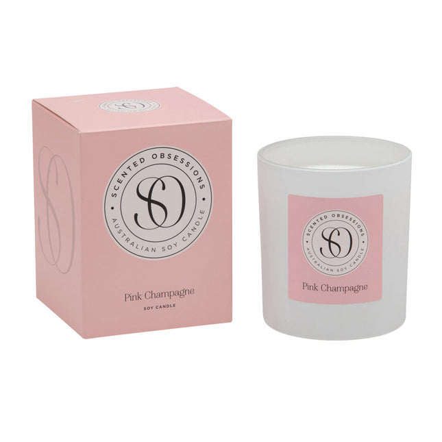 Scented Obsessions Pink Champagne Soy Candle 300G