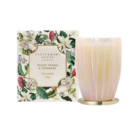 Peppermint Grove Limited Edition Velvet Petals & Tuberose Soy Candle 370G