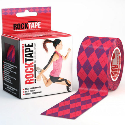 Rocktape Argyle Pink 5cm x 5m