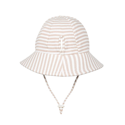 Bedhead Kids Ponytail Bucket Hat Natural Stripe 54CM 3 to 6 Years