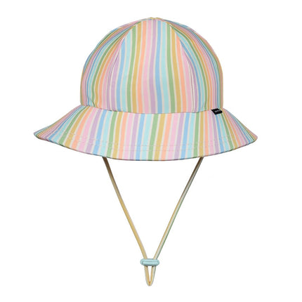 Bedhead Hats Kids Ponytail Swim Bucket Hat in Rainbow UPF50+ Sun Protection 54CM