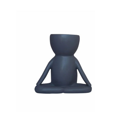 Urban Products Easy Pose Ceramic Plant Pot Grey 12 cm