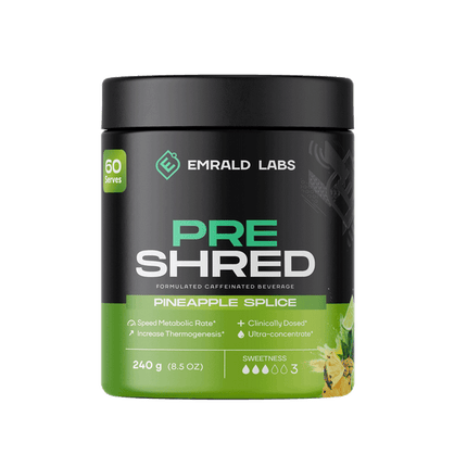 Emerald Labs Pre Shred Thermogenic Fat Burner Pineapple Crush 255G