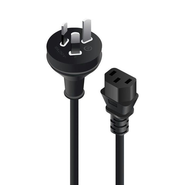 ALOGIC 1m Aus 3 Pin Wall to IEC C13 - Male to Female