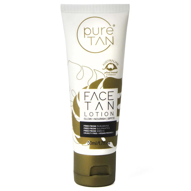 Pure Tan Face Tan Lotion With SPF15 50mL - OhYouLuckyDuck.com.au